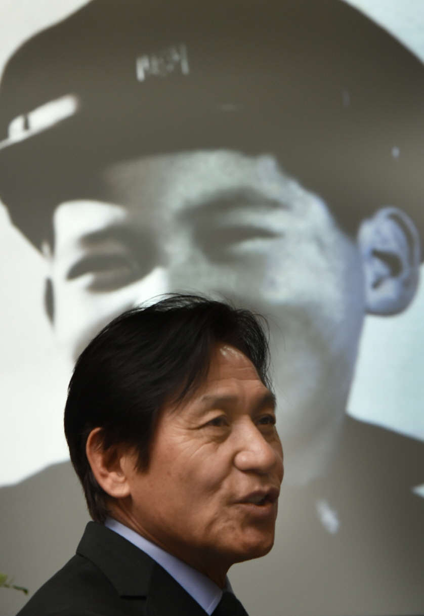 ▲ 고(故) 안성기 배우의 회고전 당시 모습